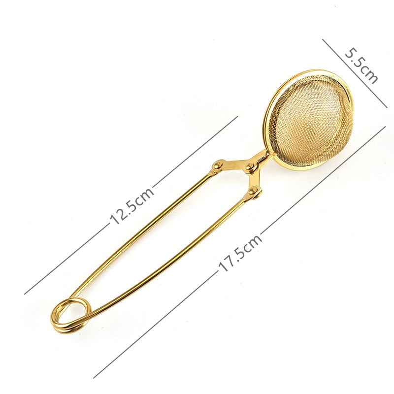 Gold Tea Infuser Stainless Steel