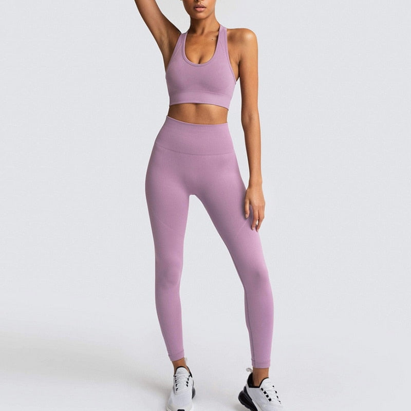 Seamless fitness bra & leggings
