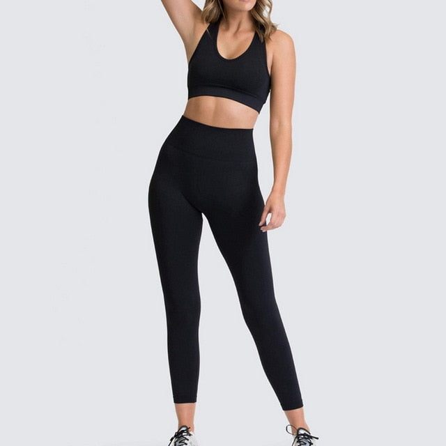 Seamless fitness bra & leggings